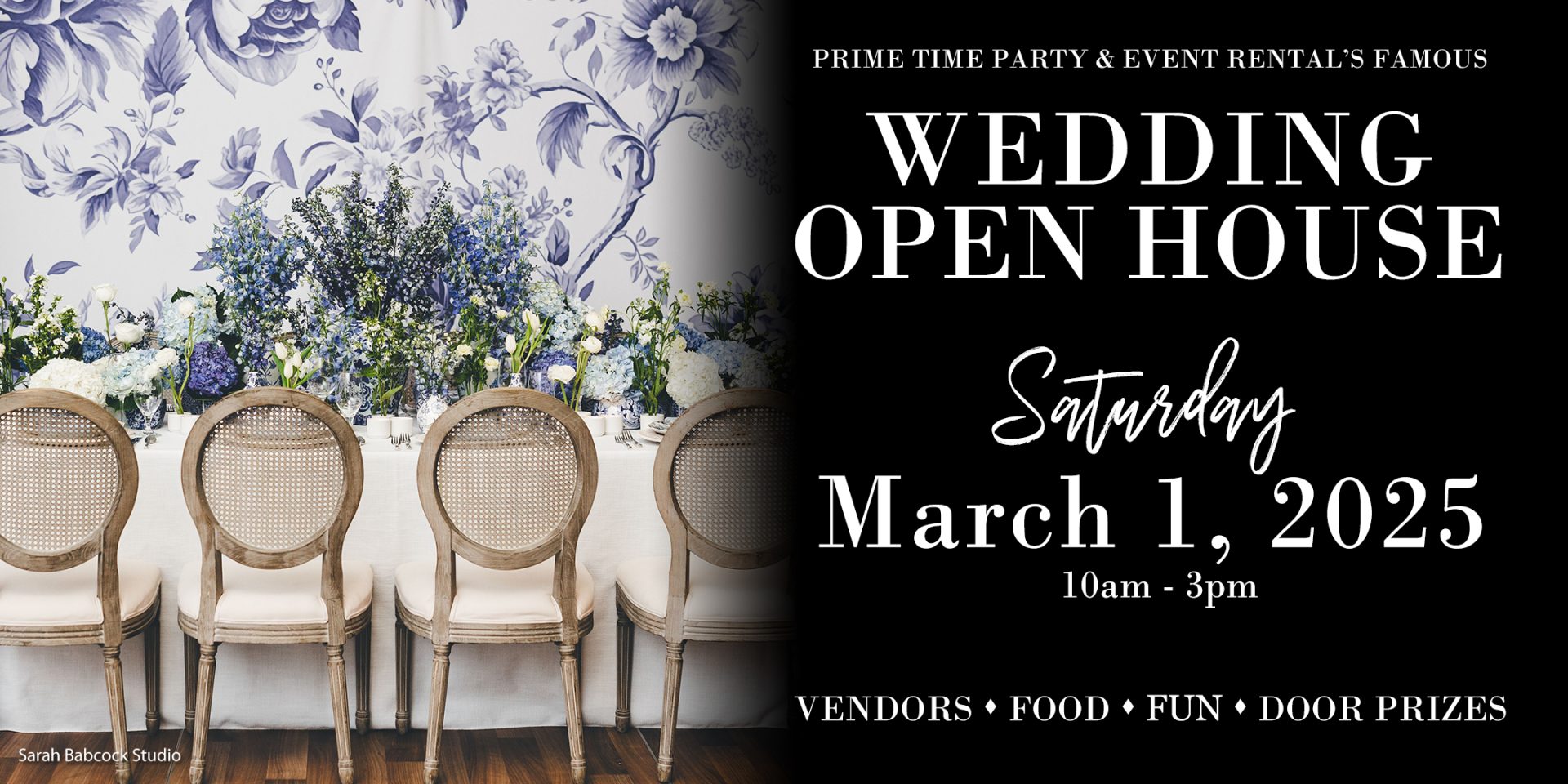 IT’S BACK! Our Annual Wedding Open House