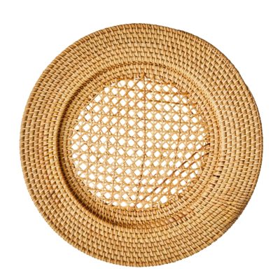 Honey Rattan Charger